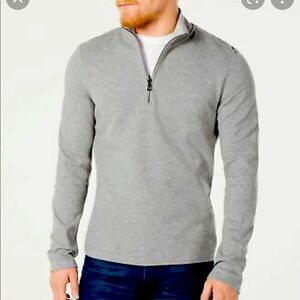 Mk michAel Kors unisex mens grey 1/4 zip sweatshirt /sweater/top XXL plus jacket